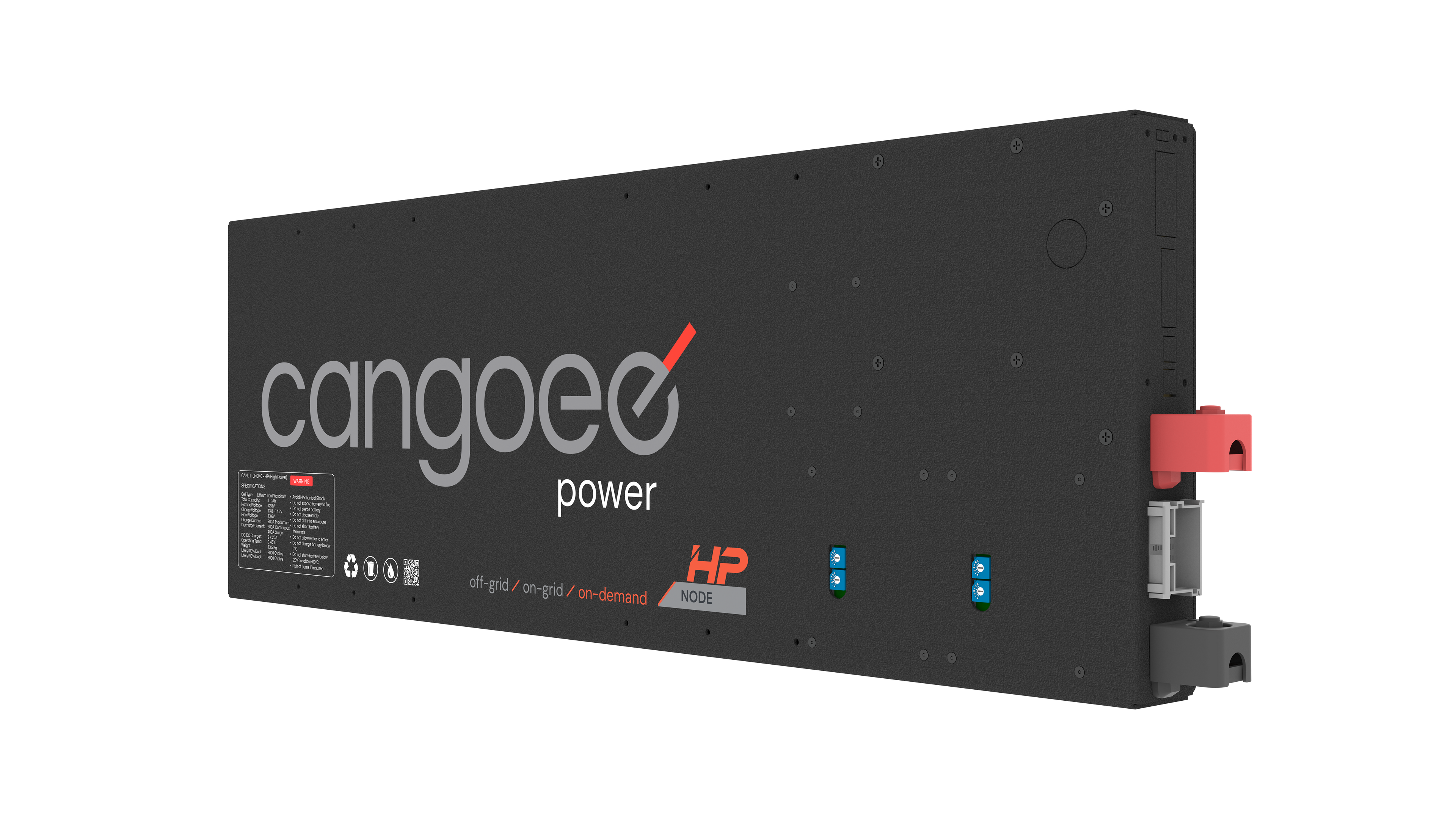 Power Node 110Ah Long Series (40A DCDC) 200A High Power (Reverse Label)