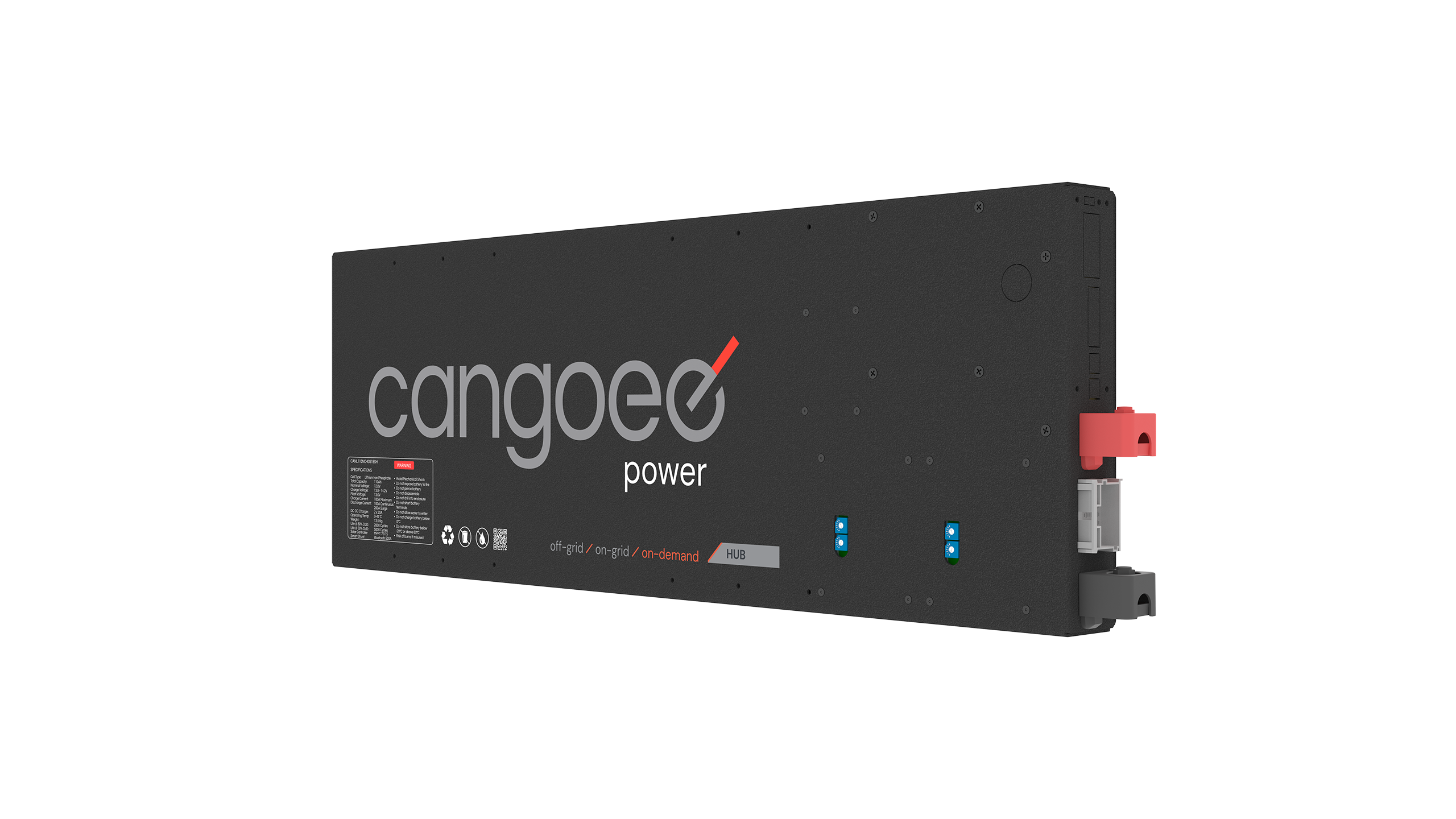 Power Slimline Mini Hub 110Ah Long Series (40A DCDC) - 75/15 MPPT & Smart Shunt