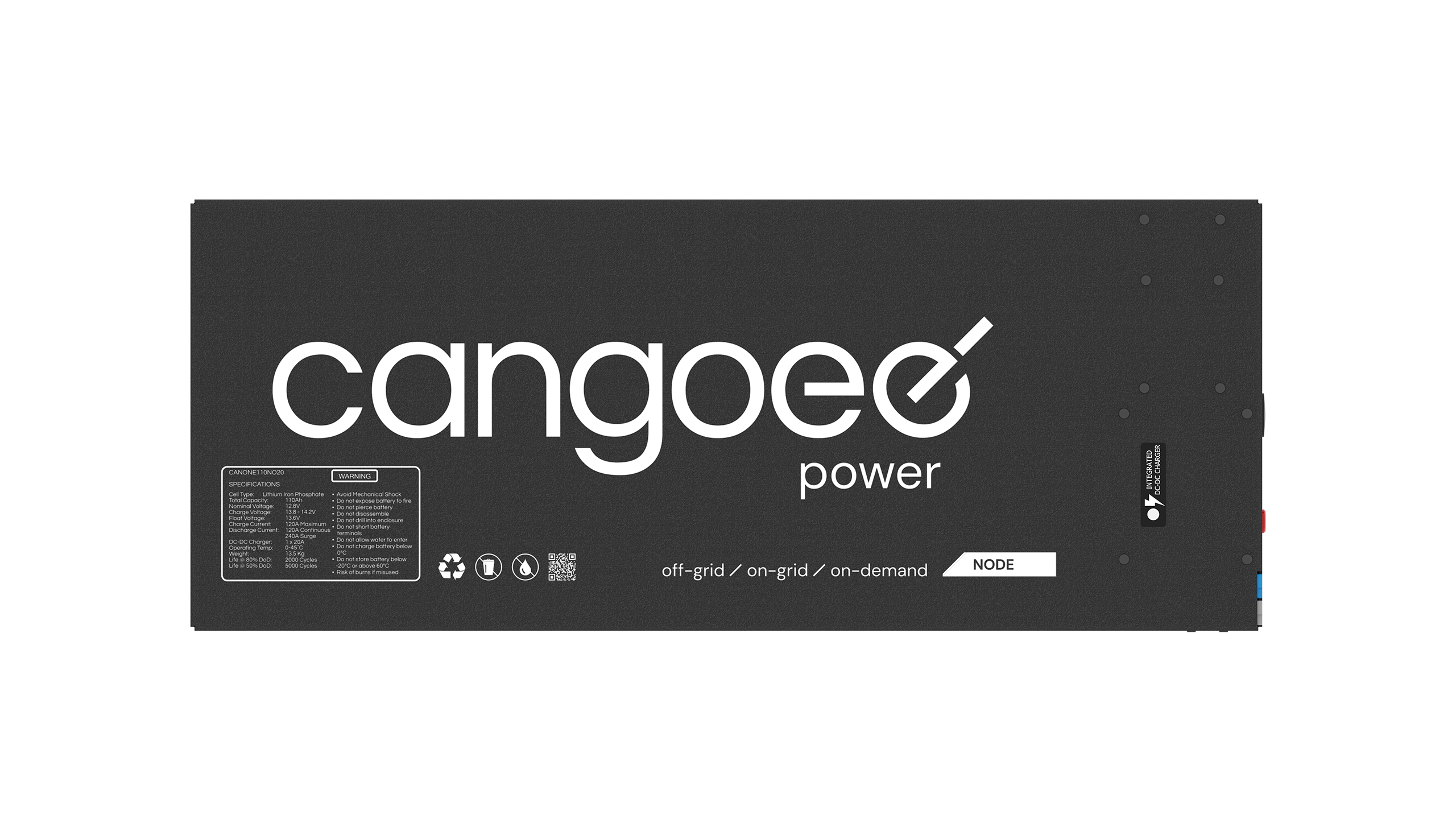 Cangoee ONE - 110Ah with 20Amp DCDC 120Amp High Power BMS